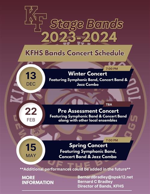 Band Concert Schedule